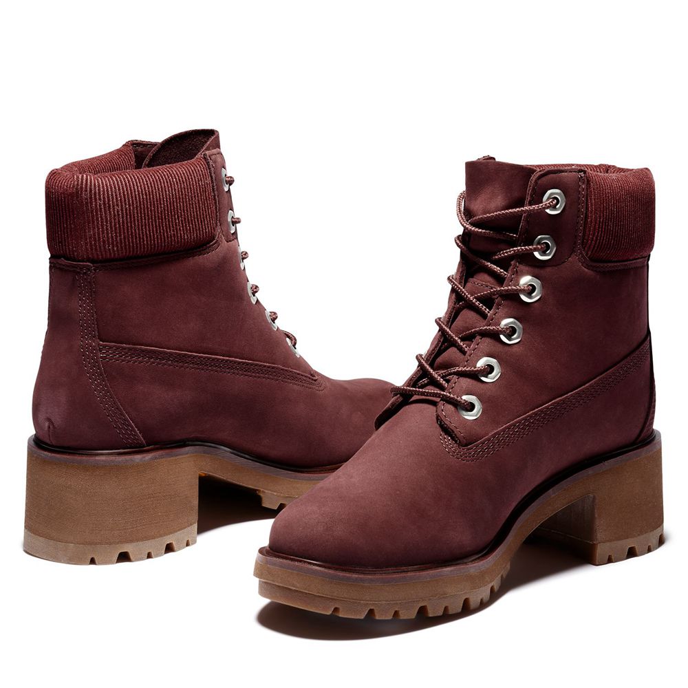 Botas Feminino - Timberland 6-Inch Kinsley Impermeavel - ASYID1762 - Bordeaux